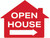 Open House (Right Arrow), Yard Sign (Part#: YRD1016)