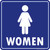 "Women", Restroom Sign
