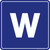 "Women (W)", Restroom Sign