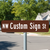Preview of Brown Custom MUTCD Street Sign, 6"x24"