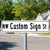 Preview of Black/White Custom MUTCD Street Sign, 6"x24"