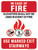 In Case of Fire: Elevators Shall Not Be Used - Use Marked Exit Stairways, Fire Safety Sign 18"x24"