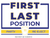 Custom Pennsylvania Government Candidate, White/Blue/Gold Yard Sign.