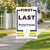 Custom Pennsylvania Government Candidate, White/Blue/Gold Yard Sign, 24"x36".