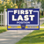 Custom Pennsylvania Government Candidate, Blue/White/Gold Yard Sign, 24"x18".