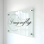 A professional horizontal custom acrylic sign for "Dragonfly Make Up Stylist".