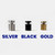 Hardware Color choices: Silver, Black, Gold.