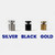 Hardware Color choices: Silver, Black, Gold.