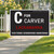 Custom Campaign Yard Sign - Minimalist Red/Blue Font (Part#: YRD1033)