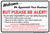 Welcome-Please Be Alert, Laundromat Sign (Part#: WSH1009)