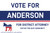Vote For [ Candidate ] - Democrat", Campaign Sign (Part#: YRD1041)