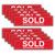 10 Pack, "Sold - We Can Sell Yours Too"" - Real Estate Riders (Part#: REA1010)