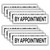 10 Pack, "By Appointment" - Real Estate Riders (Part#: REA1031)