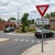 Example of Traffic In Circle plaque with Yield sign, R1-2bP