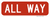 All Way Plaque, MUTCD (Part#: SKR1-3P)