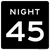 Night Speed Limit (Choose Limit ) Plaque, MUTCD (Part#: SKR2-3P)