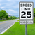 Example of To Residential plaque with Speed Limit sign, R2-5cP