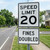 Fines Doubled Plaque, MUTCD (Part#: SKR2-6aP)