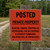 Posted Private Property (Red), Property Sign (Part#: POST1004)