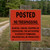 Posted No Trespassing (Red), Property Sign (Part#: POST1005)