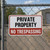 Private Property - No Trespassing, Property Sign (Part#: PRV1005)