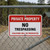 Private Property - No Trespassing - Violators Will Be Prosecuted, Property Sign (Part#: PRV1006)