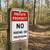 Private Property - No Hiking Or Trespassing, Property Sign (Part#: PRV1016)