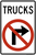 Movement Prohibition, Vehicle Class (1 line), MUTCD Lane  and Turn Control