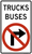 Movement Prohibition, Vehicle Class (2 line), MUTCD Lane  and Turn Control