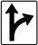Optional Movement Lane Control - Thru and Right Turn, MUTCD (Part#: SKR3-6R)