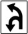 Optional Movement Lane Control - U and Left Turns, MUTCD (Part#: SKR3-6a)