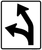 Optional Movement Lane Control - Oblique (Left), MUTCD Lane  and Turn Control