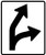 Optional Movement Lane Control - Oblique (Right), MUTCD (Part#: SKR3-6bR)