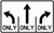 Advance Intersection Lane Control (3 Lanes), MUTCD (Part#: R3-8b)
