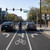 Advance Intersection 3 Lane Control with Bike Lane (Forward and Left Turn), MUTCD (Part#: R3-8xb)