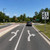 Advance Circular Intersection Lane Control - 2 Lanes (Left-Thru/Thru-Right), MUTCD (Part#: SKR3-8zf)