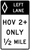 Preferential Lane Ahead - HOV 1/2 Mile (Post-Mounted) R3-12e, MUTCD