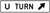 U-Turn Directional (Oblique), MUTCD Lane  and Turn Control