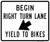 Begin Right Turn Lane Yield to Bike, MUTCD Pass & Slow Traffic