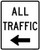 All Traffic (Left Arrow), MUTCD (Part#: SKR4-20L), MUTCD Pass & Slow Traffic