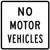 No Motor Vehicles, MUTCD (Part#: SKR5-3), MUTCD Selective Exclusion