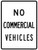 No Commercial Vehicles, MUTCD (Part#: SKR5-4), MUTCD Selective Exclusion
