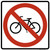 No Bicycles (Symbol), MUTCD (Part#: SKR5-6), MUTCD Selective Exclusion