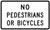 No Pedestrians or Bicycles, MUTCD (Part#: SKR5-10b), MUTCD Selective Exclusion