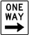One Way (Right Arrow), Vertical, MUTCD (Part#: SKR6-2R), MUTCD One Direction