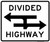 Divided Highway Crossing (Crossing One Lane), Vertical, MUTCD (Part#: SKR6-3a)