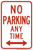No Parking Any Time Sign (Double Arrows), MUTCD No Parking