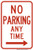 No Parking Any Time Sign (Choose Arrows), MUTCD