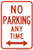 No Parking Any Time Sign (Choose Arrows), MUTCD