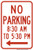 No Parking (Part Time), MUTCD